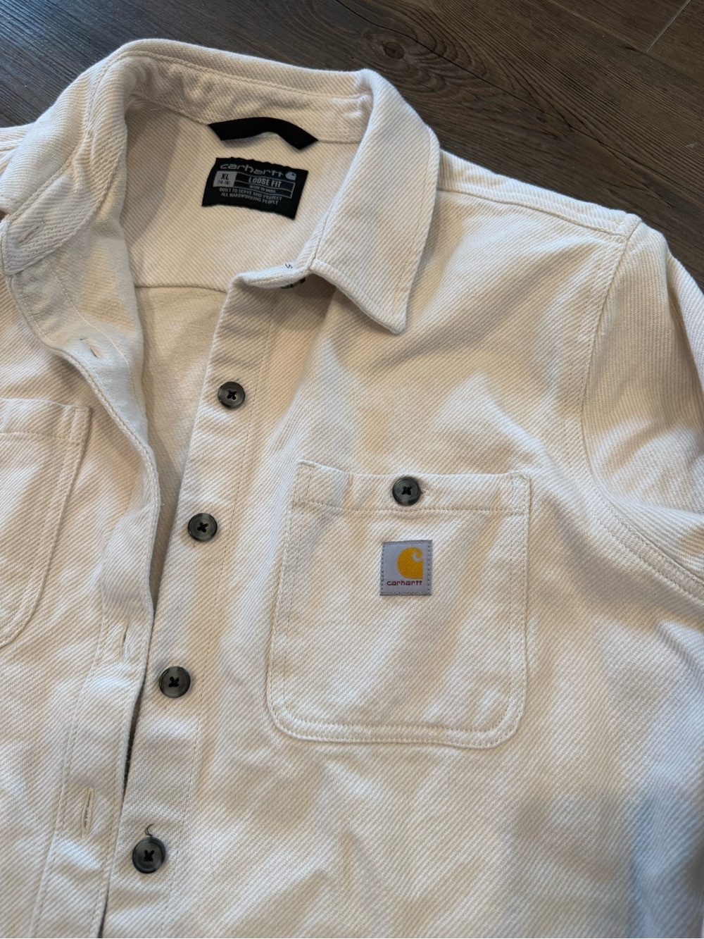 Carhartt Women’s Twill Shirt Jacket Shacket Size XL Loose Fit - Picture 4 of 6